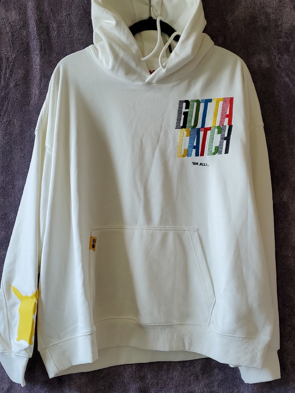 Pokemon x Target Gotta Catch Em All White And Color Hooded Sweatershirt Pikachu